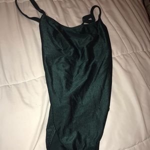 Cross back body suit